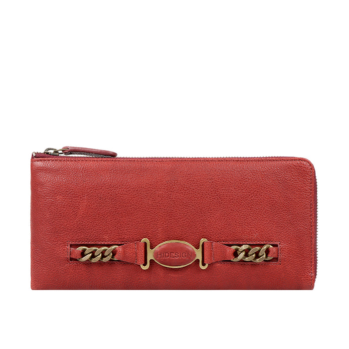 hidesign METAL W1 L-ZIP AROUND WALLET Marsala
