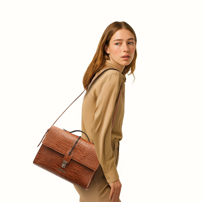 hidesign MICHIKO 02 SHOULDER BAG Tan