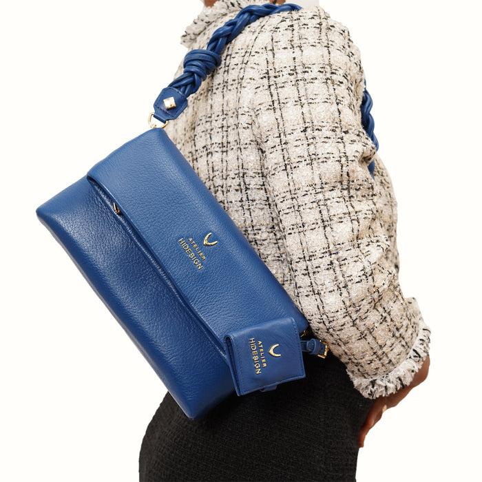 hidesign MILOS 01 SHOULDER BAG Blue