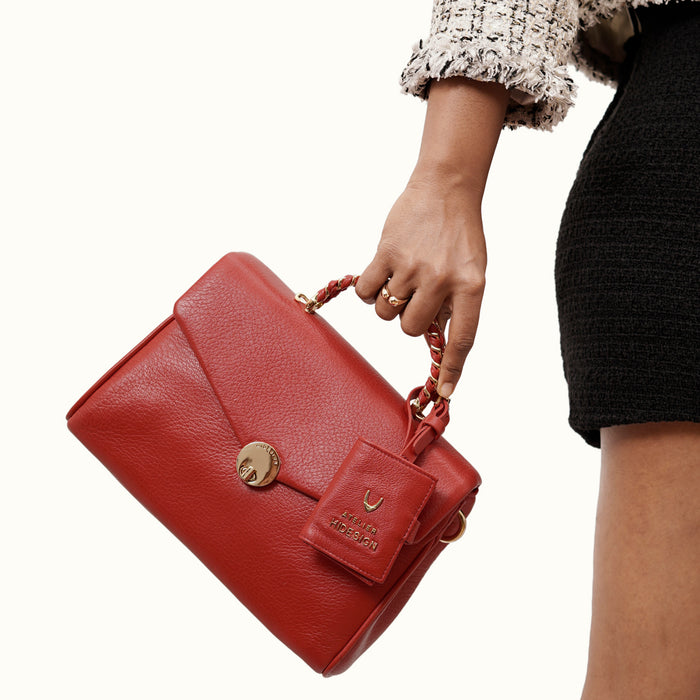 hidesign MILOS 02 SHOULDER BAG Red