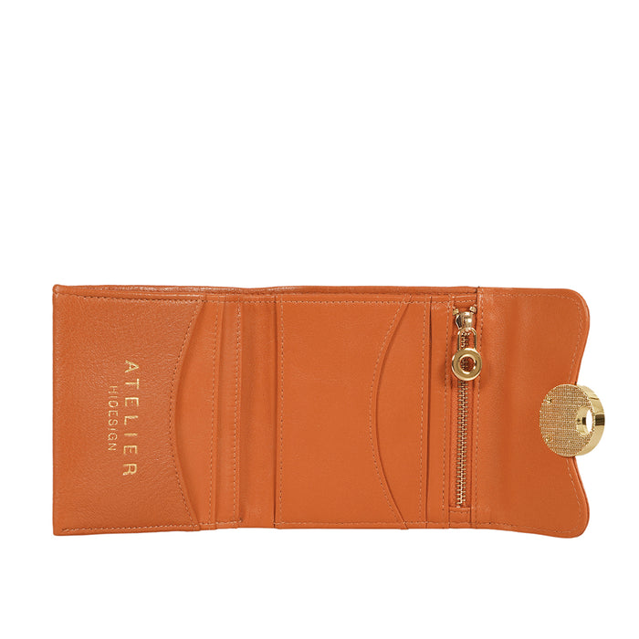 Hidesign MILOS W4 TRI-FOLD WALLET Orange