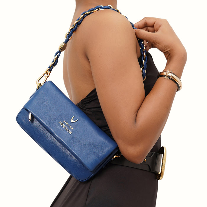 hidesign MILOS W5 SLING WALLET Blue