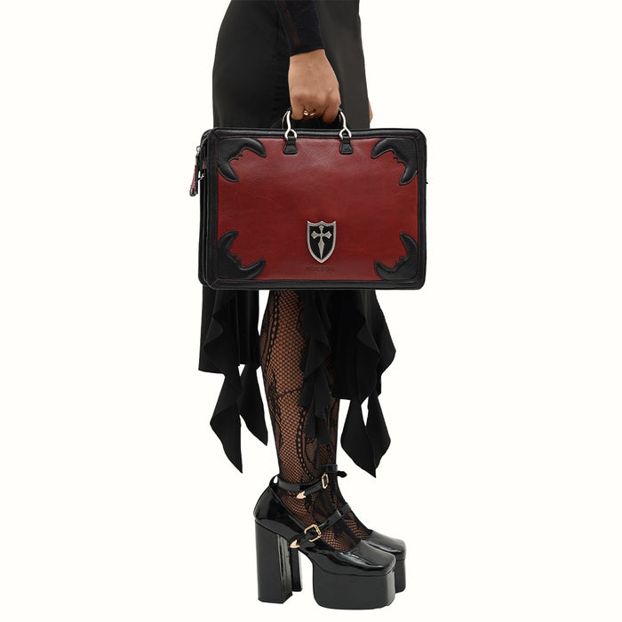 hidesign MIYU 01 SMALL BRIEFCASE Red