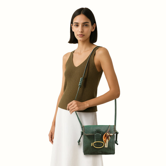 Hidesign MOON 01 SLING BAG Green