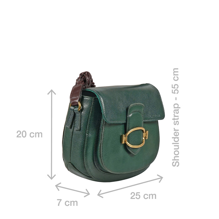 Hidesign MOON 03 SHOULDER BAG Green