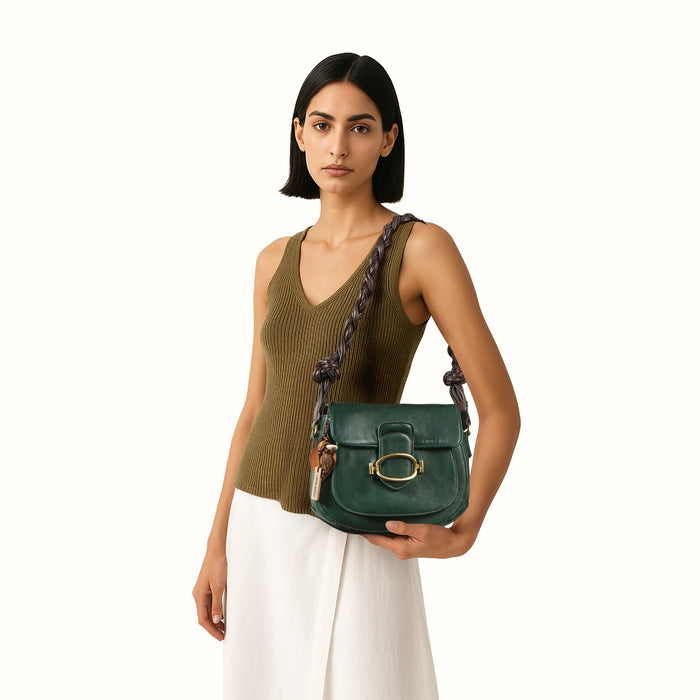 Hidesign MOON 03 SHOULDER BAG Green