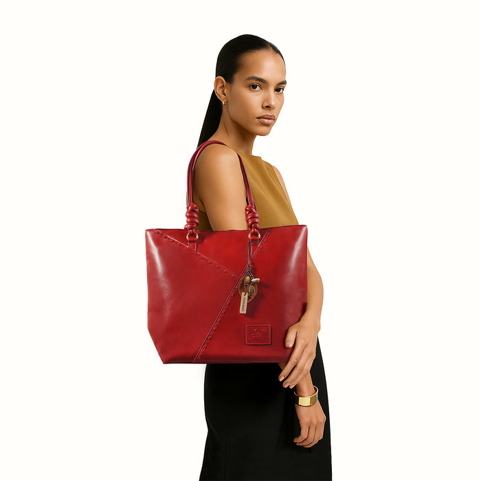 Hidesign MOSAIC 02 TOTE BAG Red