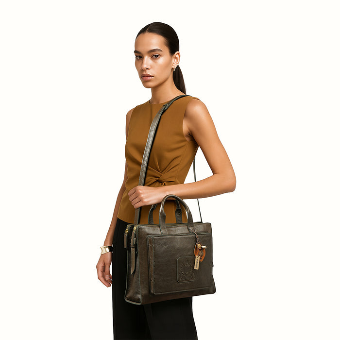 Hidesign MOSAIC 03 BRIEFCASE Green