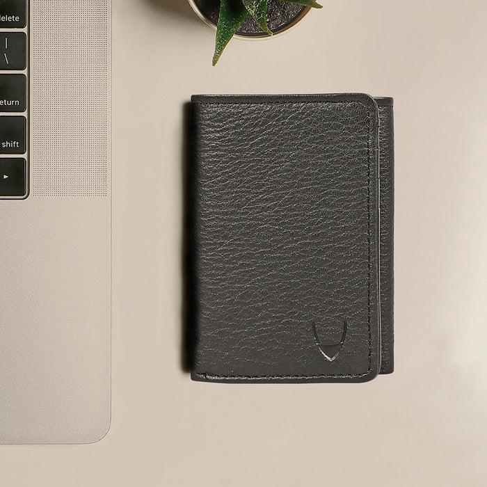 hidesign OSHUN W3 TRI-FOLD WALLET Black