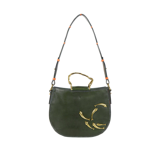 Hidesign PARROT 01 SHOULDER BAG Green