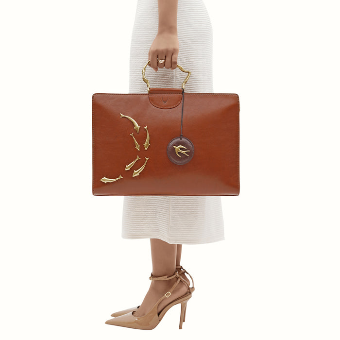 hidesign PARROT 02 BRIEFCASE Tan