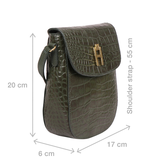 Hidesign PERU 01 CROSSBODY Green