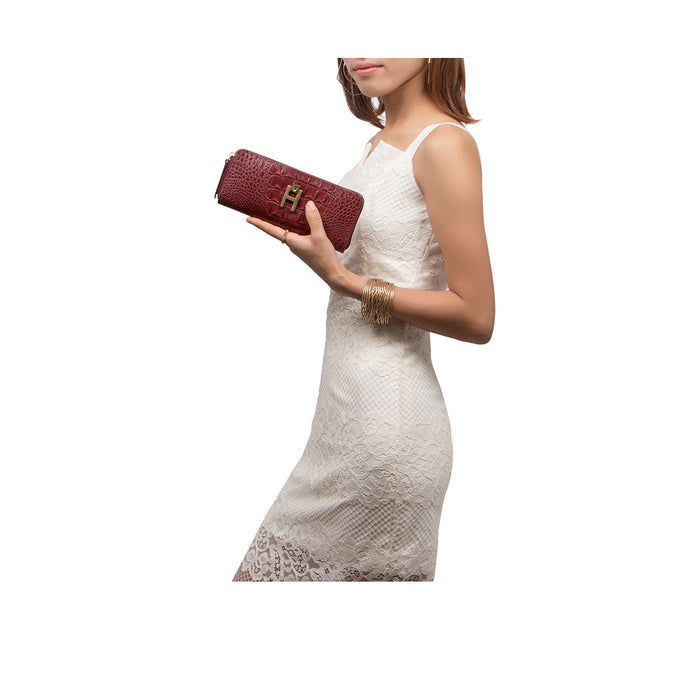 hidesign PERU W1 ZIP AROUND WALLET Marsala