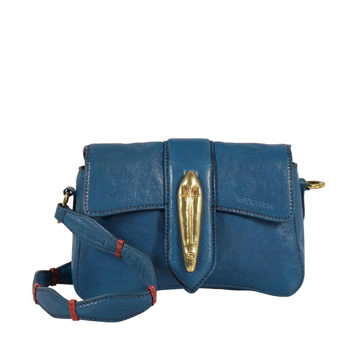 Hidesign PHARAOH 02 SHOULDER BAG Blue