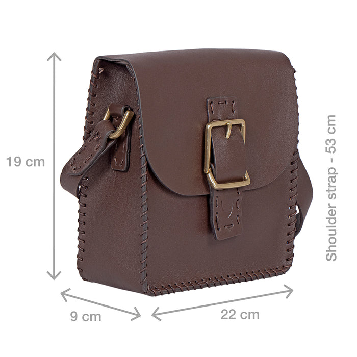 Hidesign PIAZZA CROSSBODY - LEVEL 3 Brown