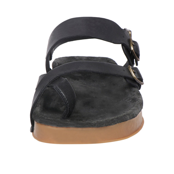 Hidesign PORT BLAIR WOMENS STRAP SANDAL Black