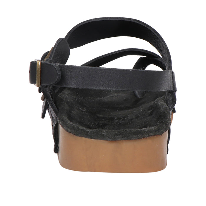 Hidesign PORT BLAIR WOMENS STRAP SANDAL Black