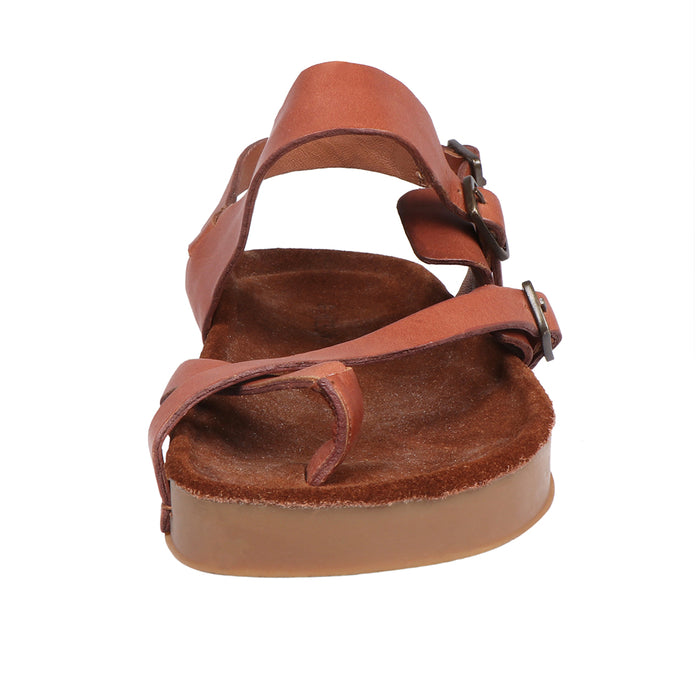 Hidesign PORT BLAIR WOMENS STRAP SANDAL TAN