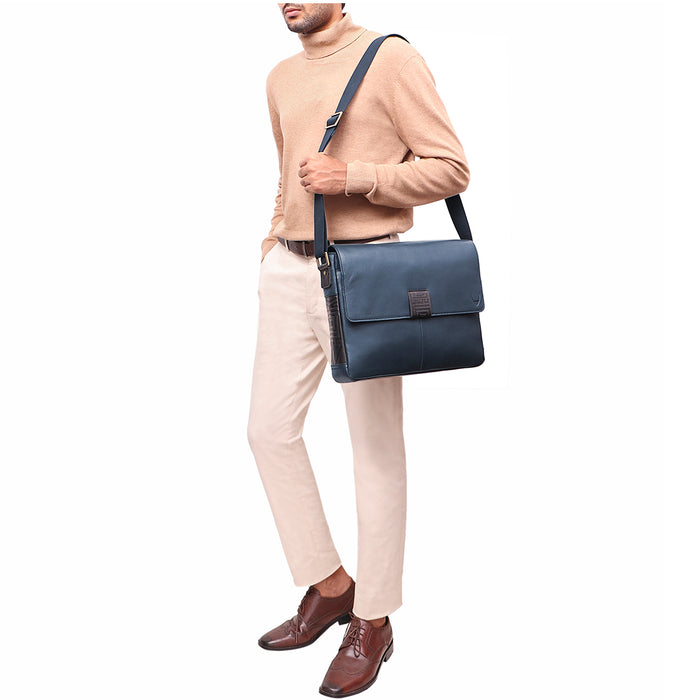 Hidesign PORTOBELLO 01 MESSENGER BAG Blue