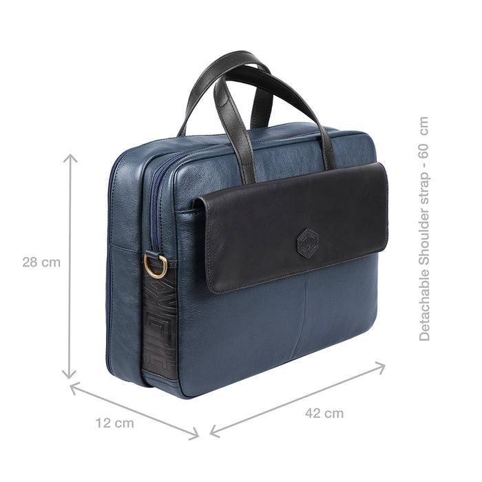 Hidesign PORTOBELLO 02 BRIEFCASE Blue