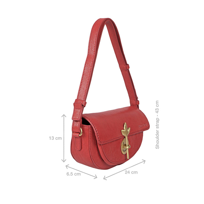 Hidesign PRESERVE 03 SHOULDER BAG Red