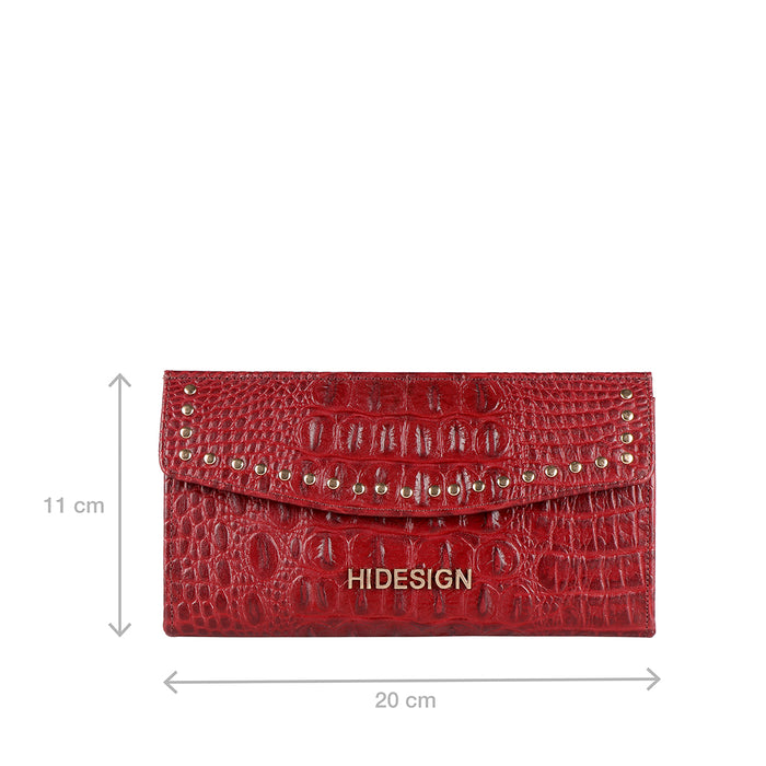 Hidesign PUNK W3 TRI-FOLD WALLET Marsala