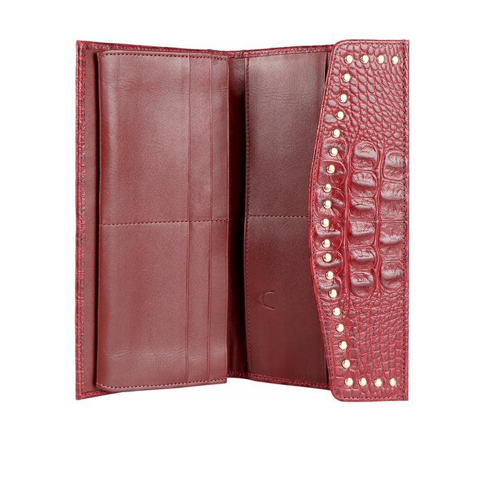 Hidesign PUNK W3 TRI-FOLD WALLET Marsala