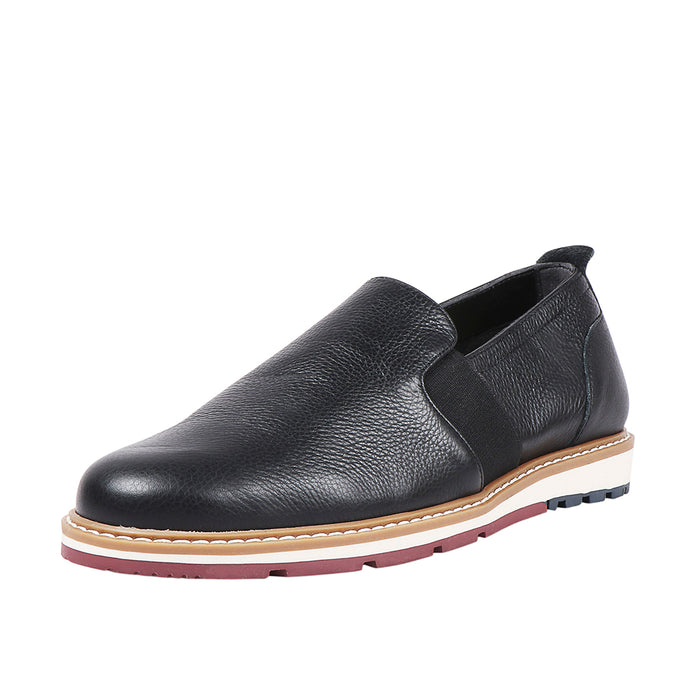 hidesign QUEBEC MENS SLIP ON SHOE Black