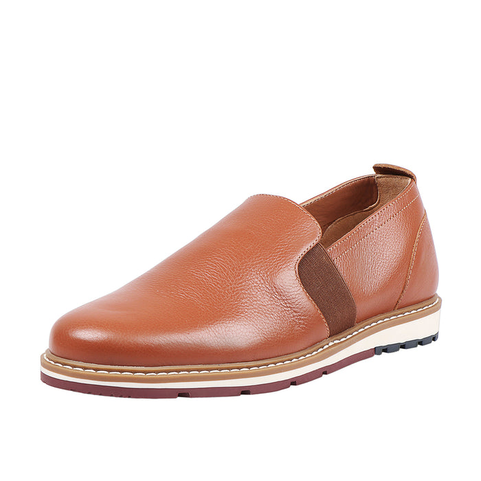 hidesign QUEBEC MENS SLIP ON SHOE TAN