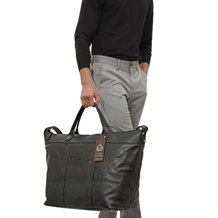 Hidesign ROBERTO DUFFLE BAG Black