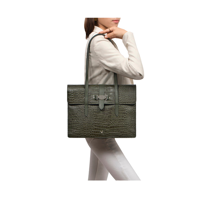 hidesign SANTIAGO 06 SHOULDER BAG Green