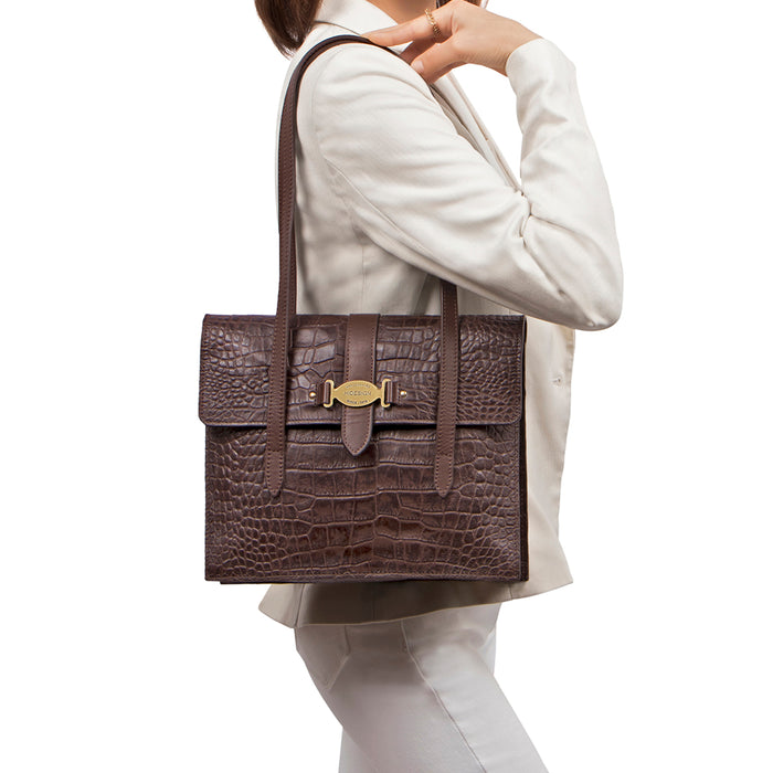 hidesign SANTIAGO 08 SHOULDER BAG Brown