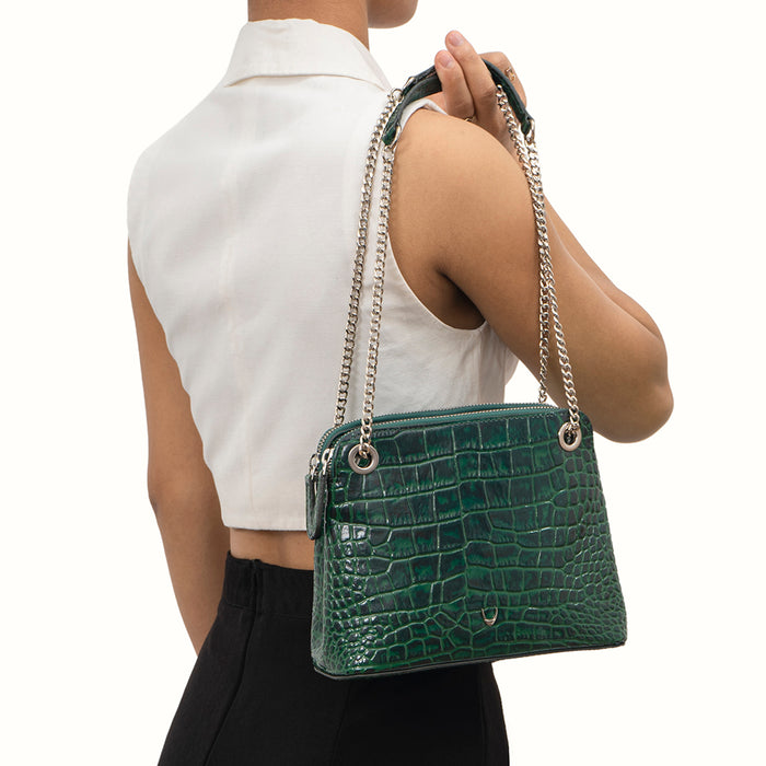 Hidesign SCHIPHOL 03 SHOULDER BAG Green