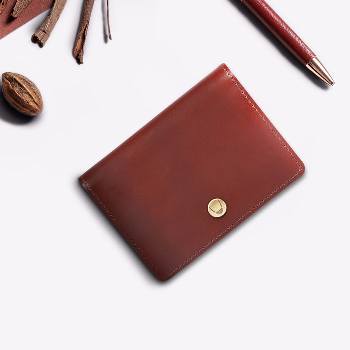 hidesign SCOOTER W1 CARD HOLDER Brown