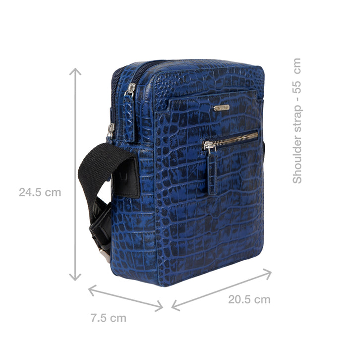 Hidesign SERGE 01 CROSSBODY Blue