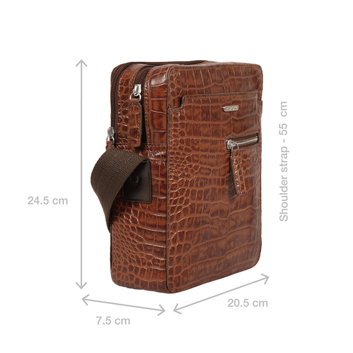 Hidesign SERGE 01 CROSSBODY Tan