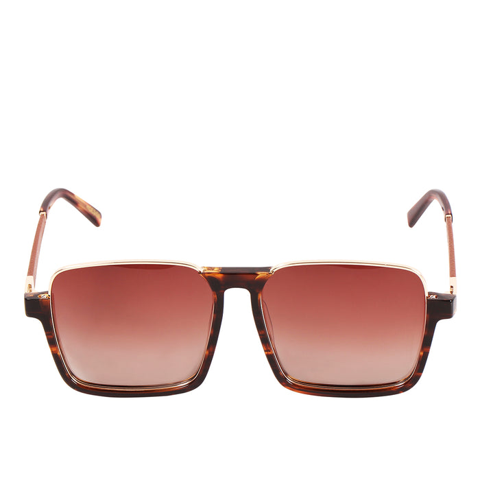 Hidesign SEYCHELLES SQUARE SUNGLASS Brown