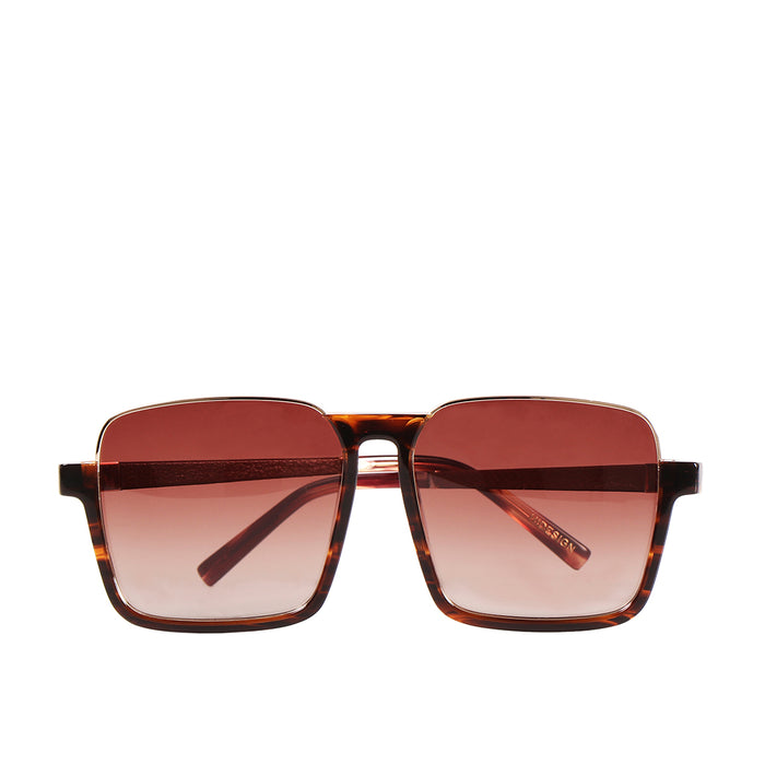 hidesign SEYCHELLES SQUARE SUNGLASS Brown