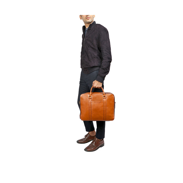 Hidesign SHERLOCK 02 BRIEFCASE Tan