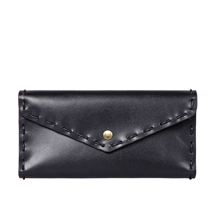 hidesign SIGNORA TRI FOLD WALLET - LEVEL 2 Black