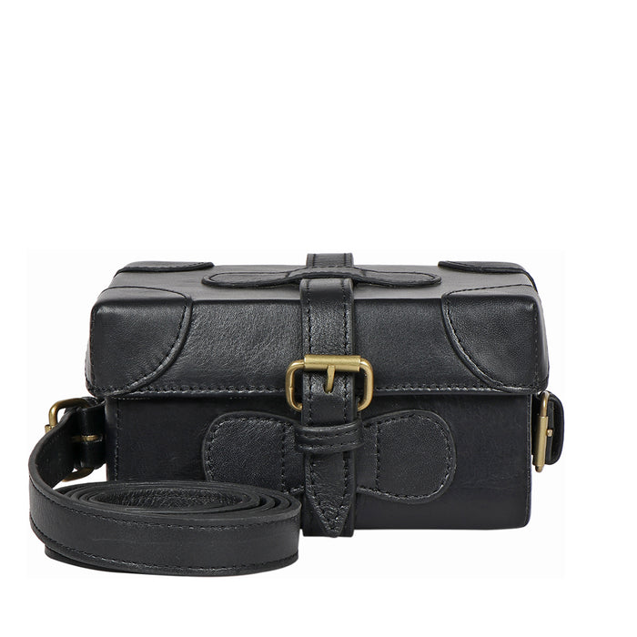 hidesign SMALL BOXY SLING BAG Black