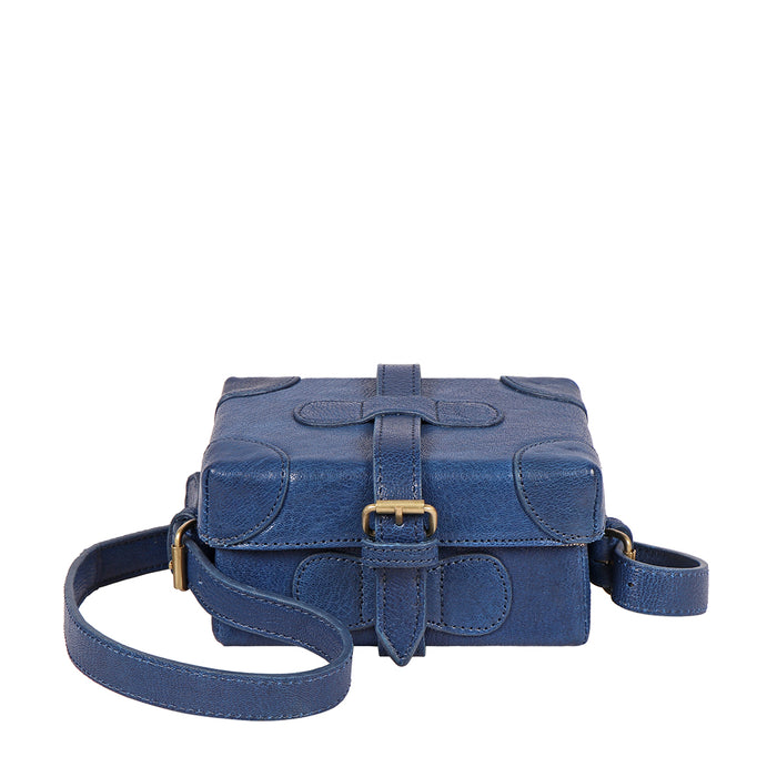 hidesign SMALL BOXY SLING BAG Blue