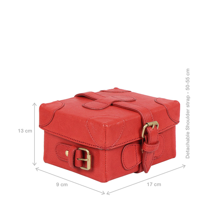 Hidesign SMALL BOXY SLING BAG Red