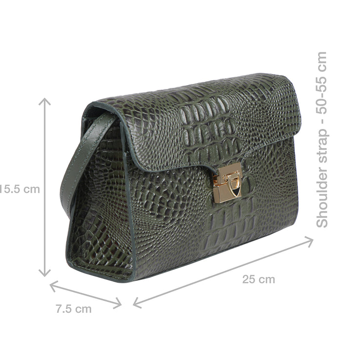 Hidesign STAMPA 02 SLING BAG Green