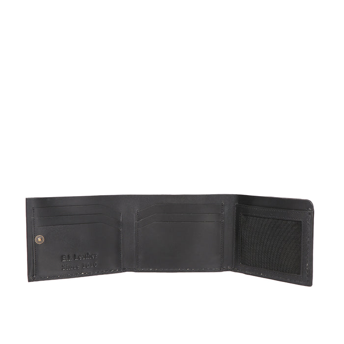 Hidesign SUSTAIN W3 TRIFOLD WALLET Black
