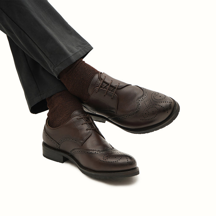 Hidesign TAHOE MEN'S BROGUE SHOES Brown