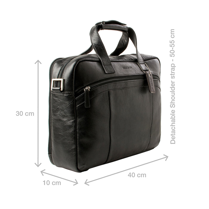 Hidesign THE RIDGEWAY 01 BRIEFCASE Black