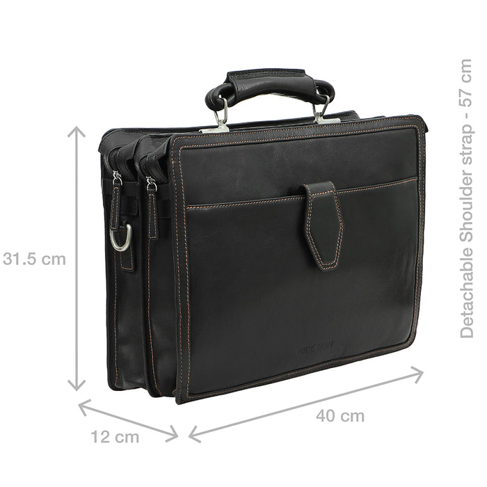 Hidesign TIMBUKTOO 03 BRIEFCASE Black