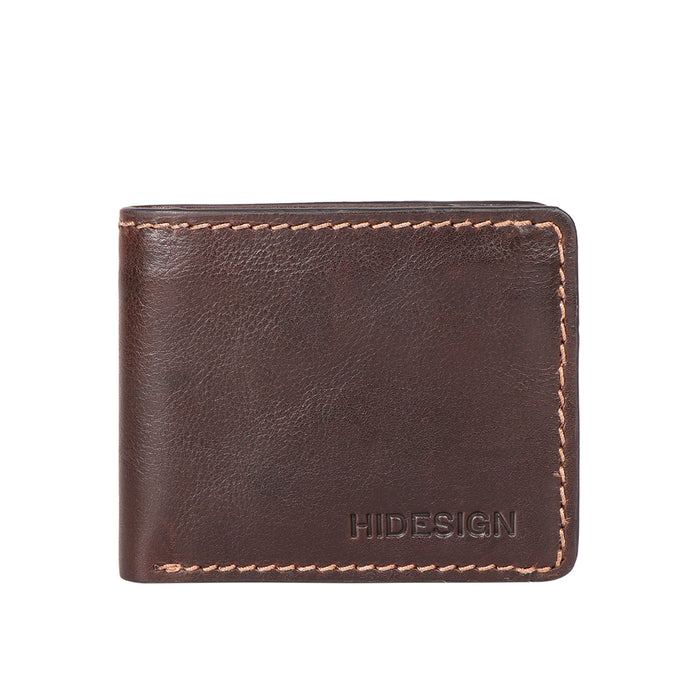 Hidesign UNCLE HO W2 BI-FOLD WALLET Brown