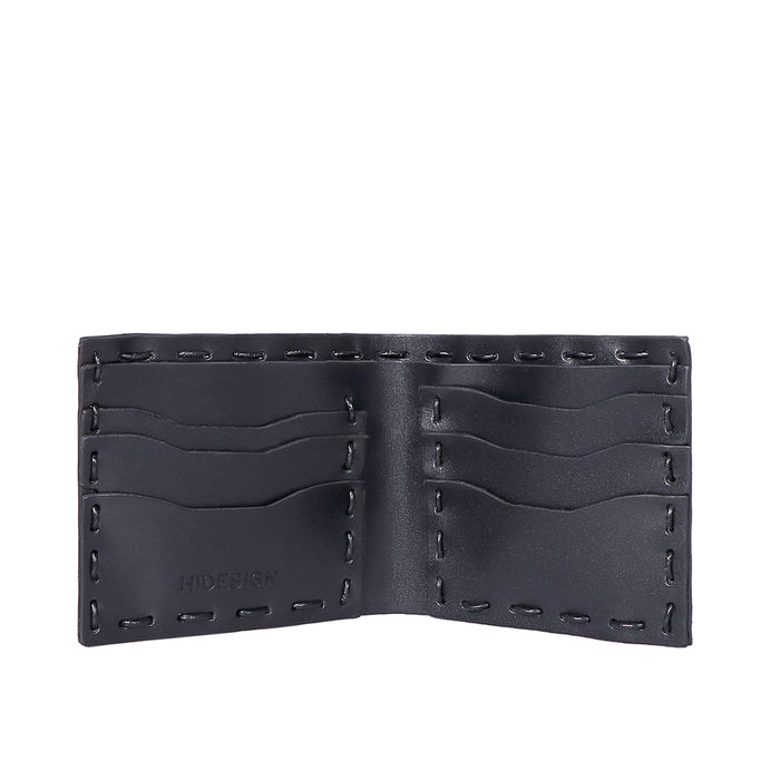 Hidesign UOMO BI FOLD WALLET - LEVEL 2 Black